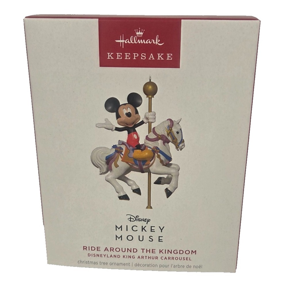 2025 Hallmark Mickey Mouse King Arthur Carrousel Disneyland Ornament QXD7192